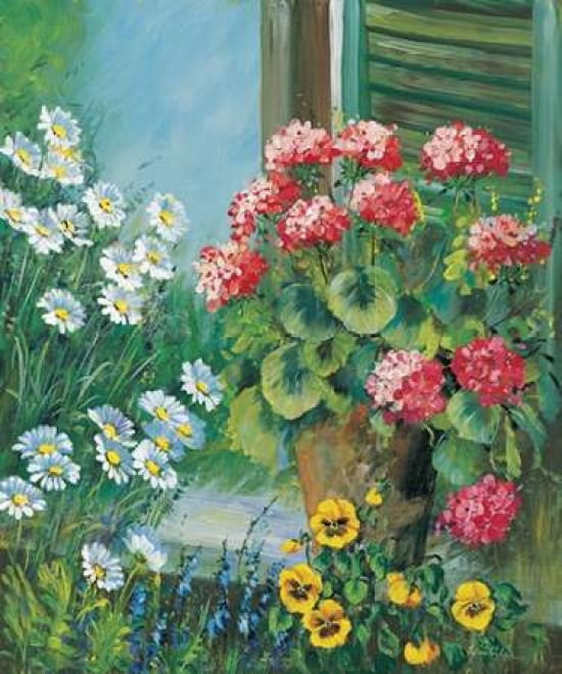 Posterazzi Flowers at your window Canvas Art - Katharina Schottler (20 x 24)