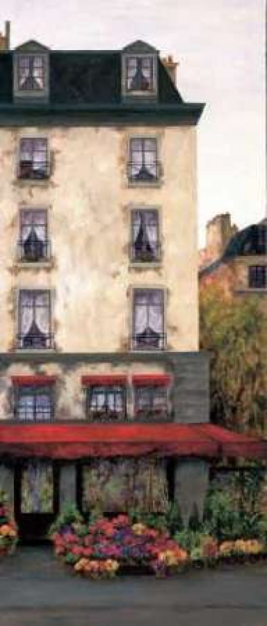 Posterazzi Flowers on the Boulevard II Canvas Art - Montserrat Masdeu (24 x 48)