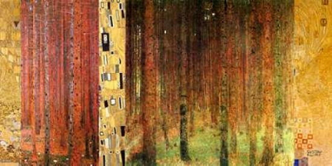 Posterazzi Forest I Canvas Art - Gustav Klimt (24 x 48)