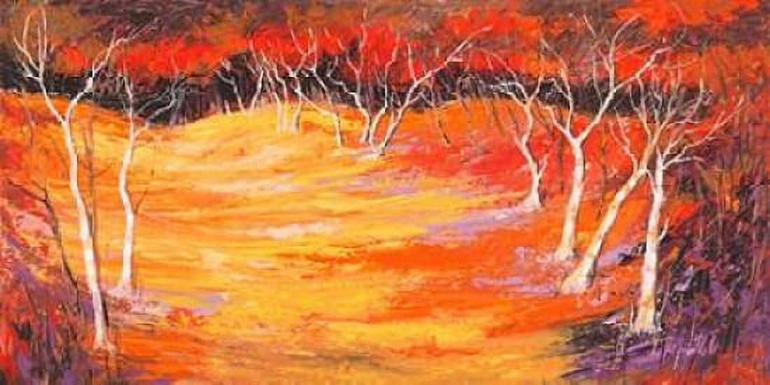 Posterazzi Foresta rossa Canvas Art - Lucas (24 x 48)