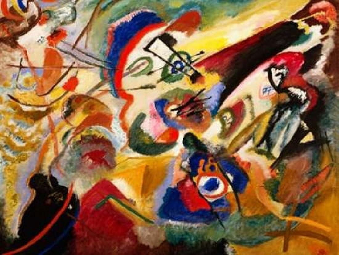 Posterazzi Fragment II for Composition VII Canvas Art - Wassily Kandinsky (22 x 28)