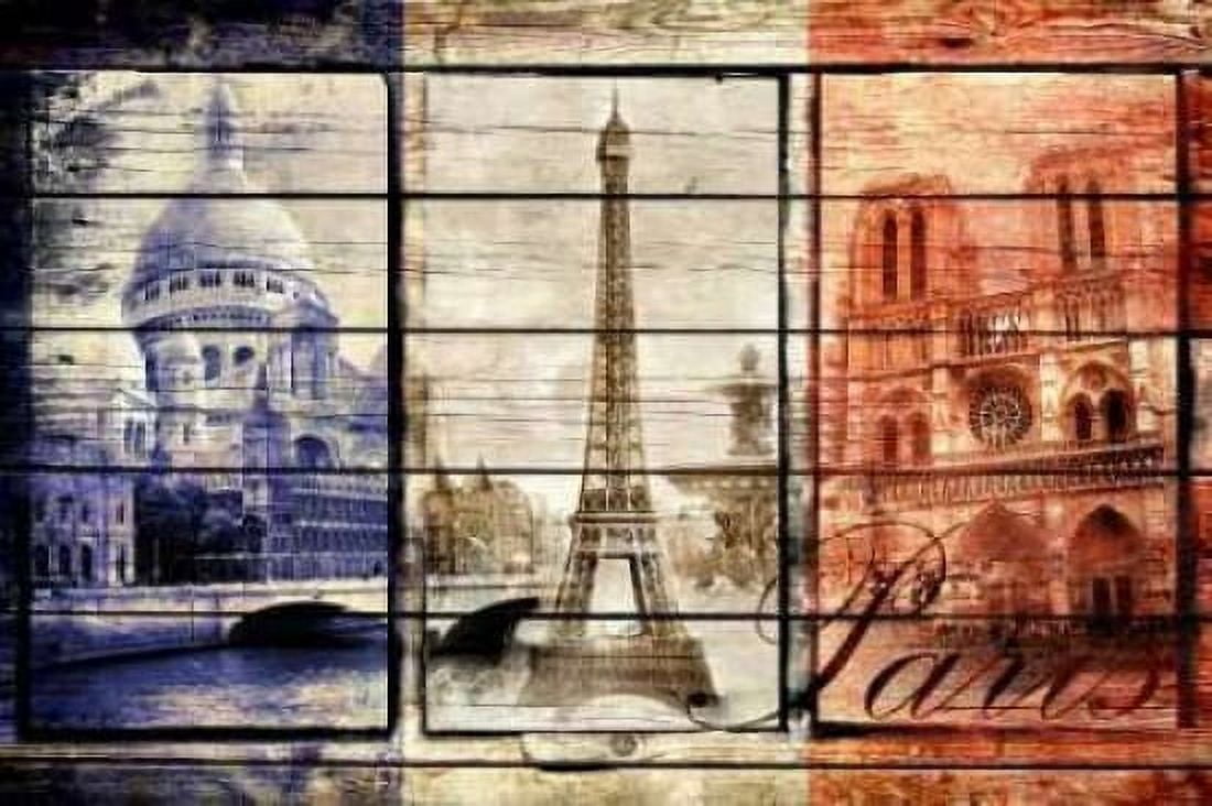 Posterazzi France Collage 0202 Canvas Art - John H Robins (24 x 36)