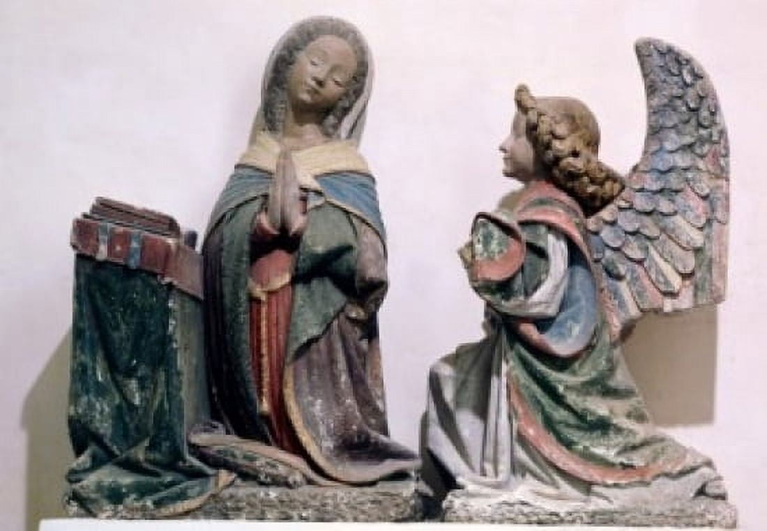 Posterazzi France Rouergue Church of Rouergue The Annunciation Canvas Art -  (24 x 36)