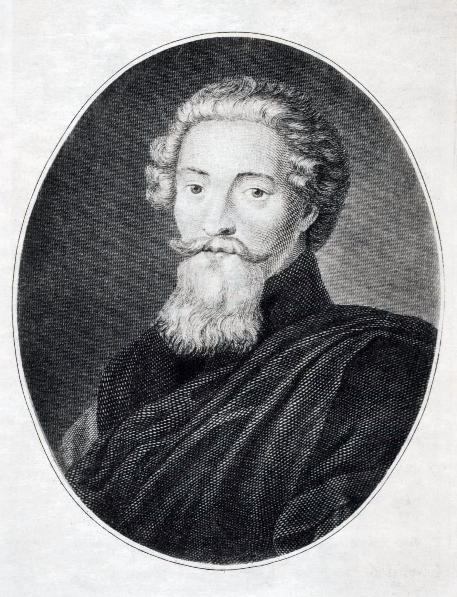 Posterazzi Francis Beaumont 1584 To 1616 English Dramatist And Poet Collaborator With John Fletcher Canvas Art - Ken Welsh Design Pics (24 x 32)