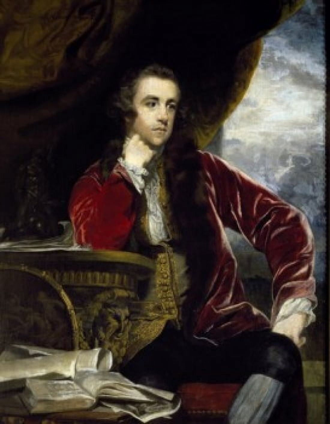 Posterazzi Francis Marquis of Tavistock by Sir Joshua Reynolds 18th Century (1723-1792) London Marlborough Fine Arts Ltd Collection Canvas Art - Sir Joshua Reynolds (24 x 36)