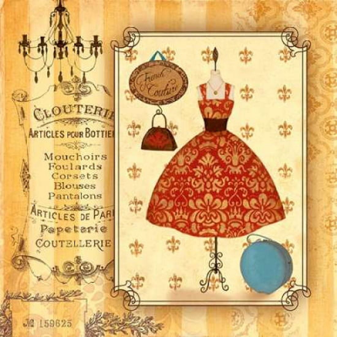 Posterazzi French Couture Canvas Art - Jane Carroll (24 x 24)