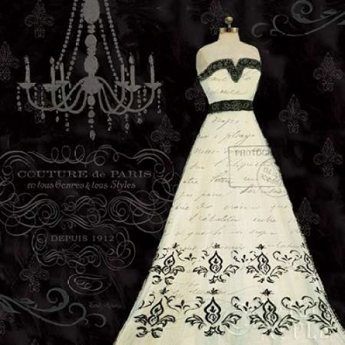 Posterazzi French Couture II Canvas Art - Emily Adams (24 x 24)