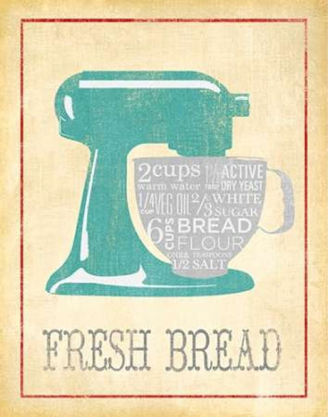 Posterazzi Fresh Bread Canvas Art - Sd Graphics Studio (22 x 28)