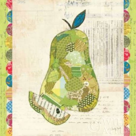 Posterazzi Fruit Collage III - Pear Canvas Art - Courtney Prahl (24 x 24)