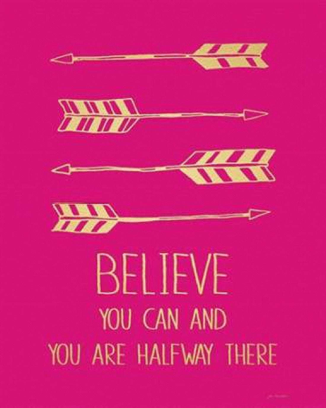 Posterazzi Fuchsia Believe Canvas Art - Jo Moulton (24 x 30)