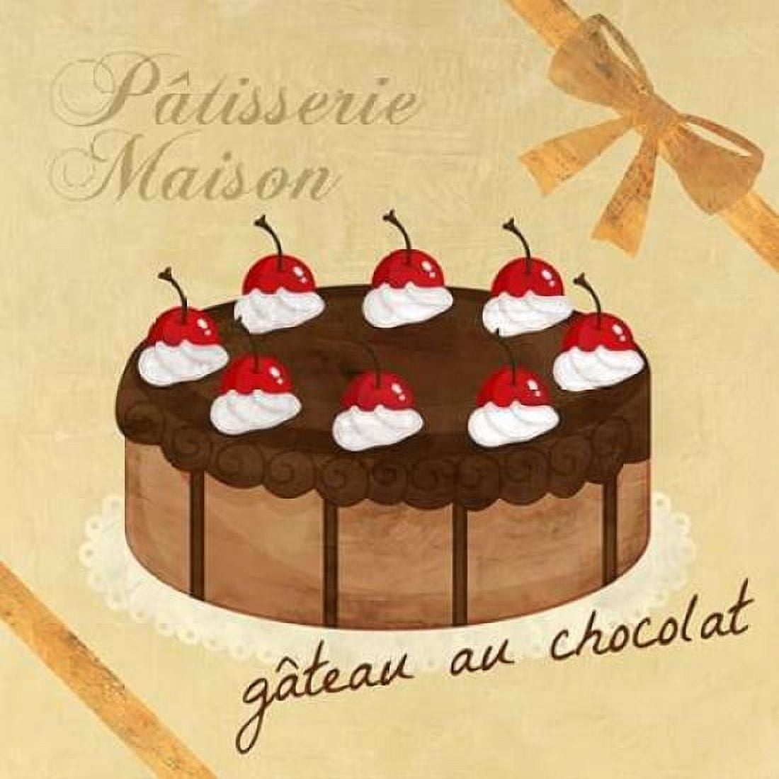 Posterazzi G?¢teau au chocolat Canvas Art - Skip Teller (24 x 24)