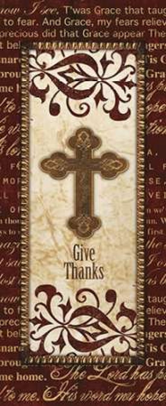 Posterazzi GIVE THANKS PANEL Canvas Art - Artique Studio (10 x 20)