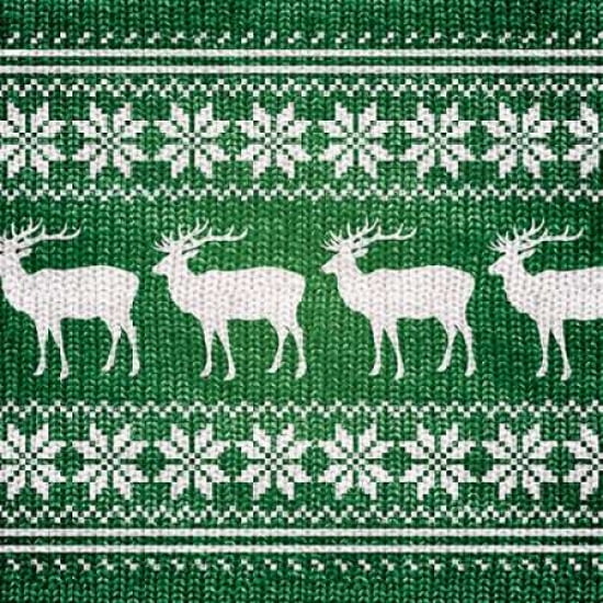 Posterazzi GREEN NORDIC SWEATER I Canvas Art - Artique Studio (24 x 24)