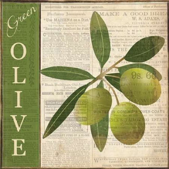 Posterazzi GREEN OLIVE Canvas Art - Piper Ballantyne (24 x 24)
