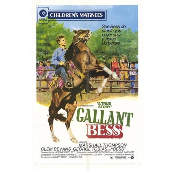Posterazzi Gallant Bess Movie Poster - 27 x 40 in.
