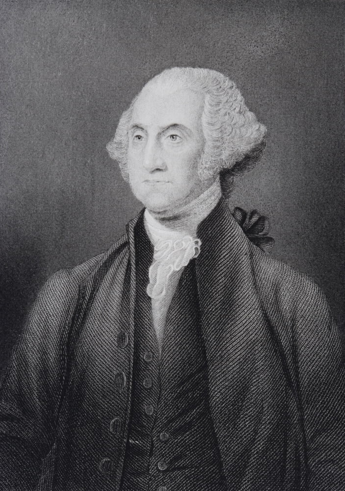 Posterazzi George Washington 1732 To 1799 First President Of The United States Of America Canvas Art - Ken Welsh Design Pics (24 x 34)