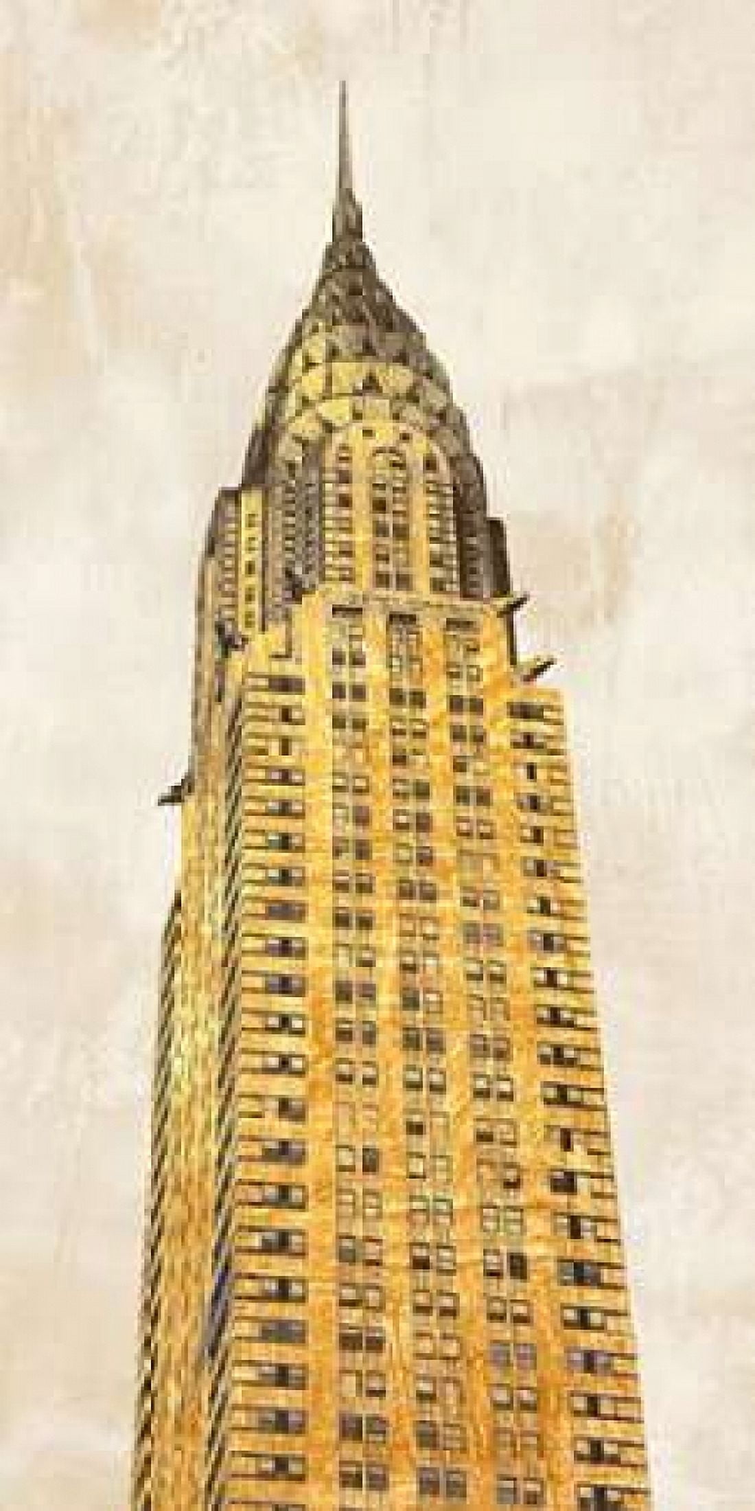 Posterazzi Gilded Skyscraper I Canvas Art - Joannoo (24 x 48)