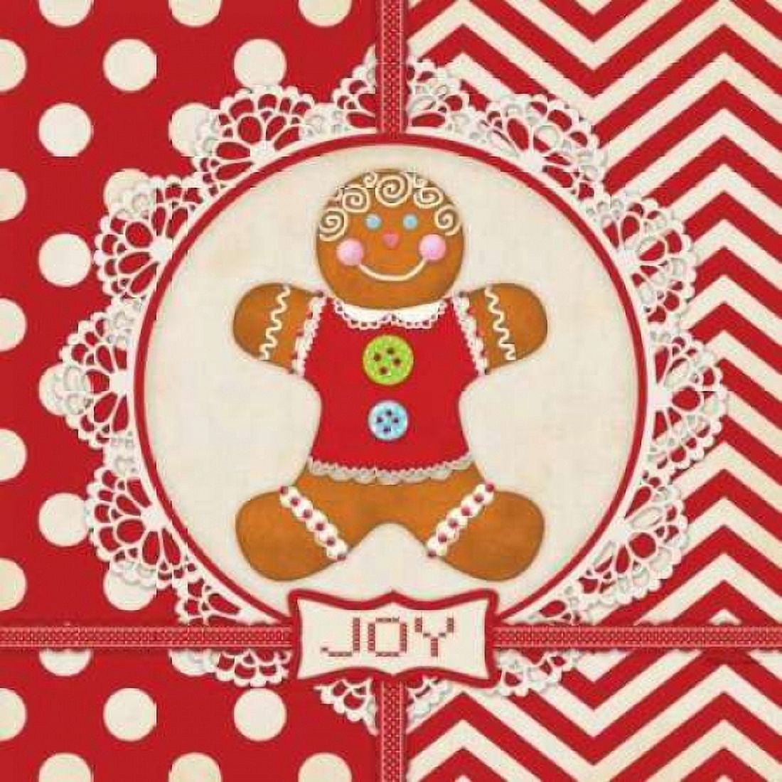 Posterazzi Gingerbread Girl Joy Canvas Art - Stephanie Marrott (24 x 24)