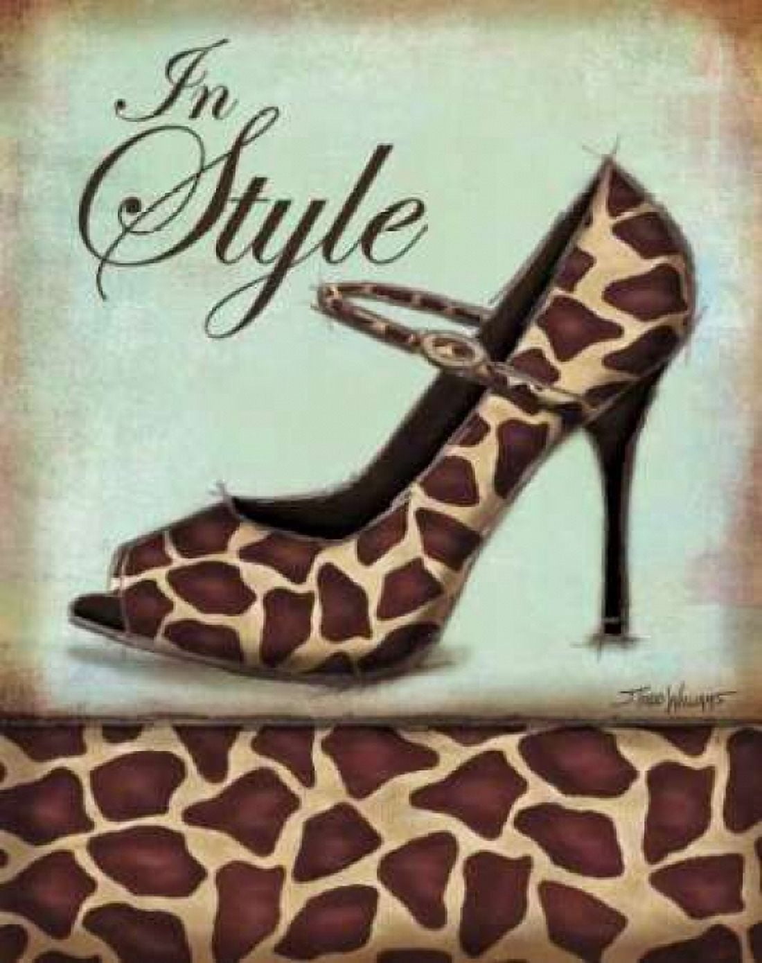 Posterazzi Giraffe Shoe Canvas Art - Todd Williams (22 x 28)