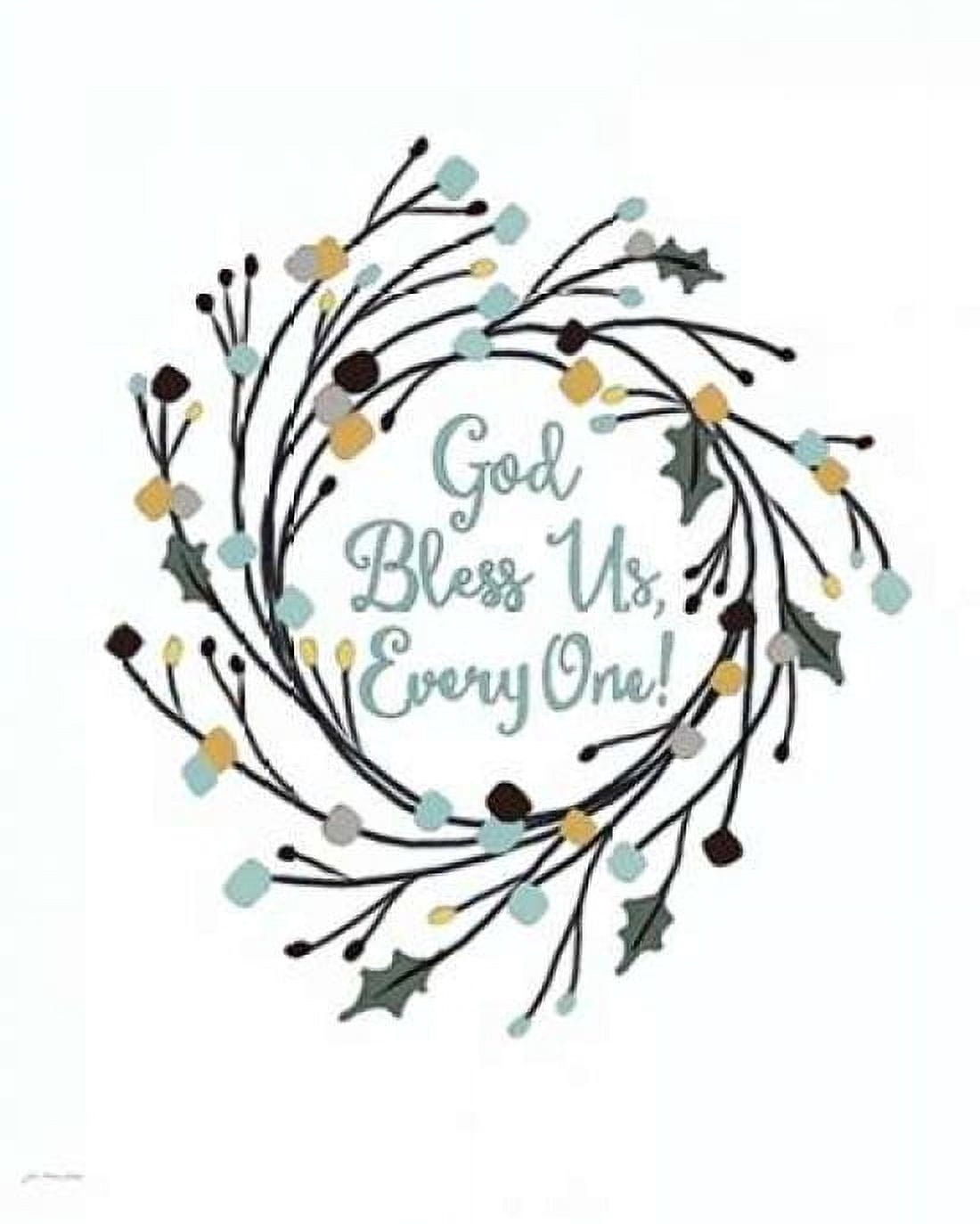 Posterazzi God Bless Us Everyone Canvas Art - Jo Moulton (24 x 30)