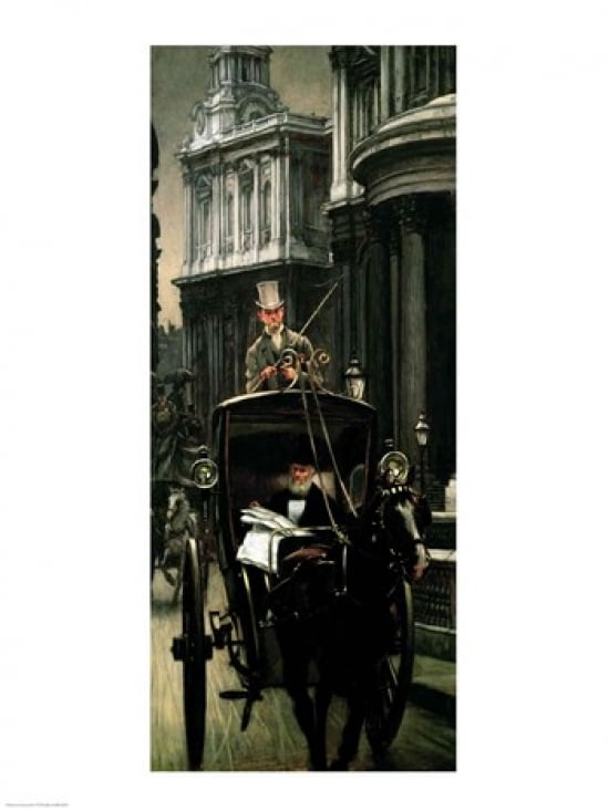 Posterazzi Going to Business Canvas Art - James Jacques Joseph Tissot (24 x 36)