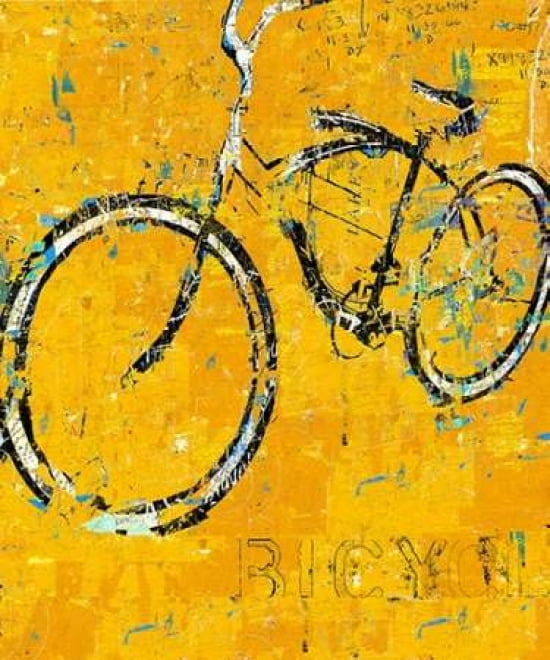Posterazzi Gold Bike Canvas Art - Daryl Thetford (20 x 24)