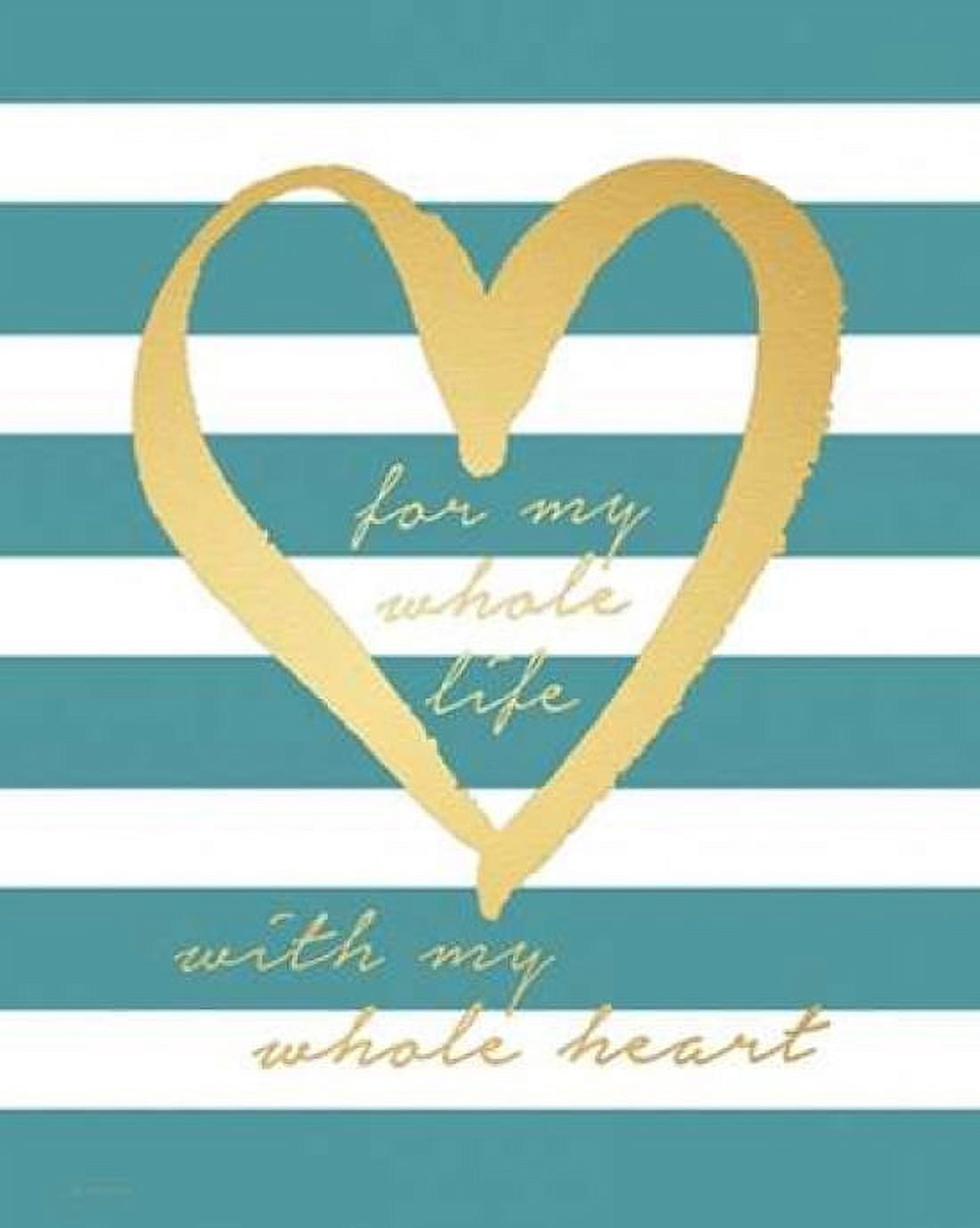 Posterazzi Gold My Whole Life Canvas Art - Jo Moulton (24 x 30)