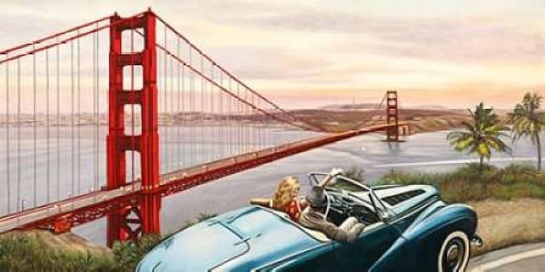 Posterazzi Golden Gate View Canvas Art - Pierre Benson (24 x 48)