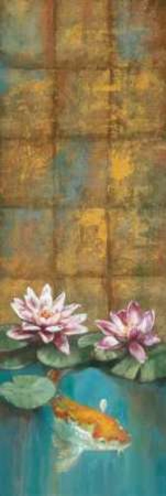 Posterazzi Golden Koi I Canvas Art - Selina Werbelow (12 x 36)