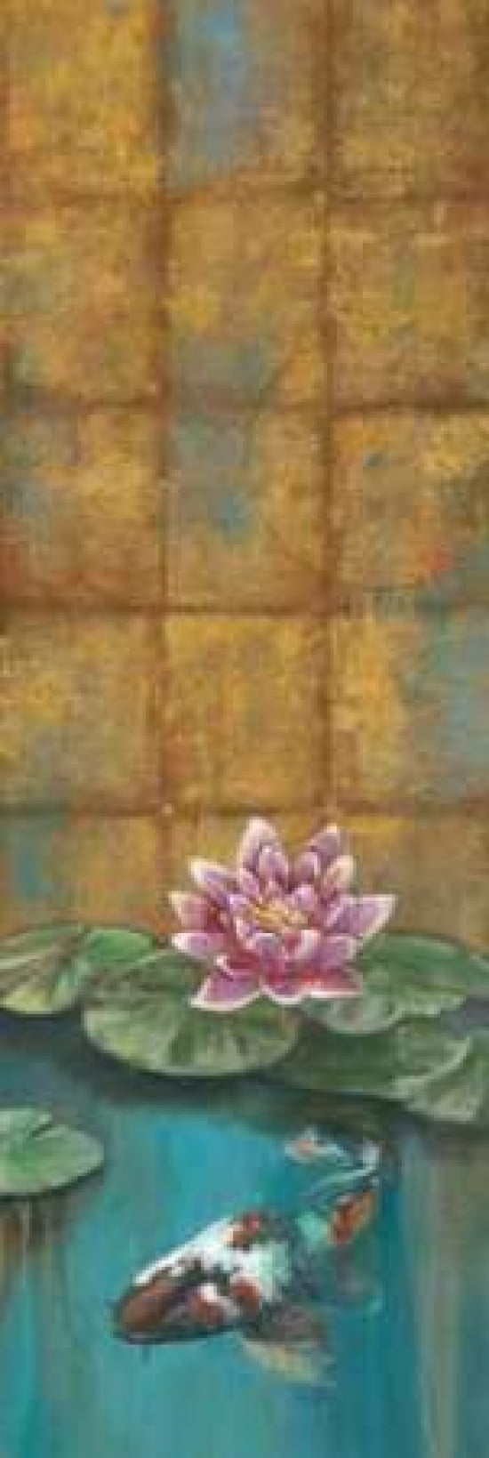 Posterazzi Golden Koi II Canvas Art - Selina Werbelow (12 x 36)