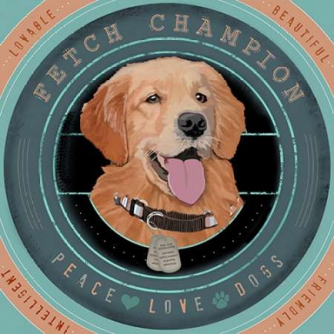 Posterazzi Golden Retriever Canvas Art - Longfellow Designs (24 x 24)