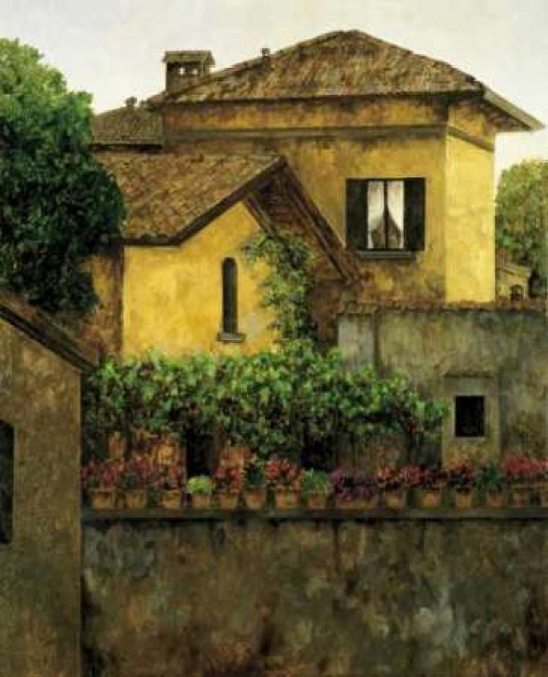 Posterazzi Golden Villa Canvas Art - Montserrat Masdeu (24 x 30)