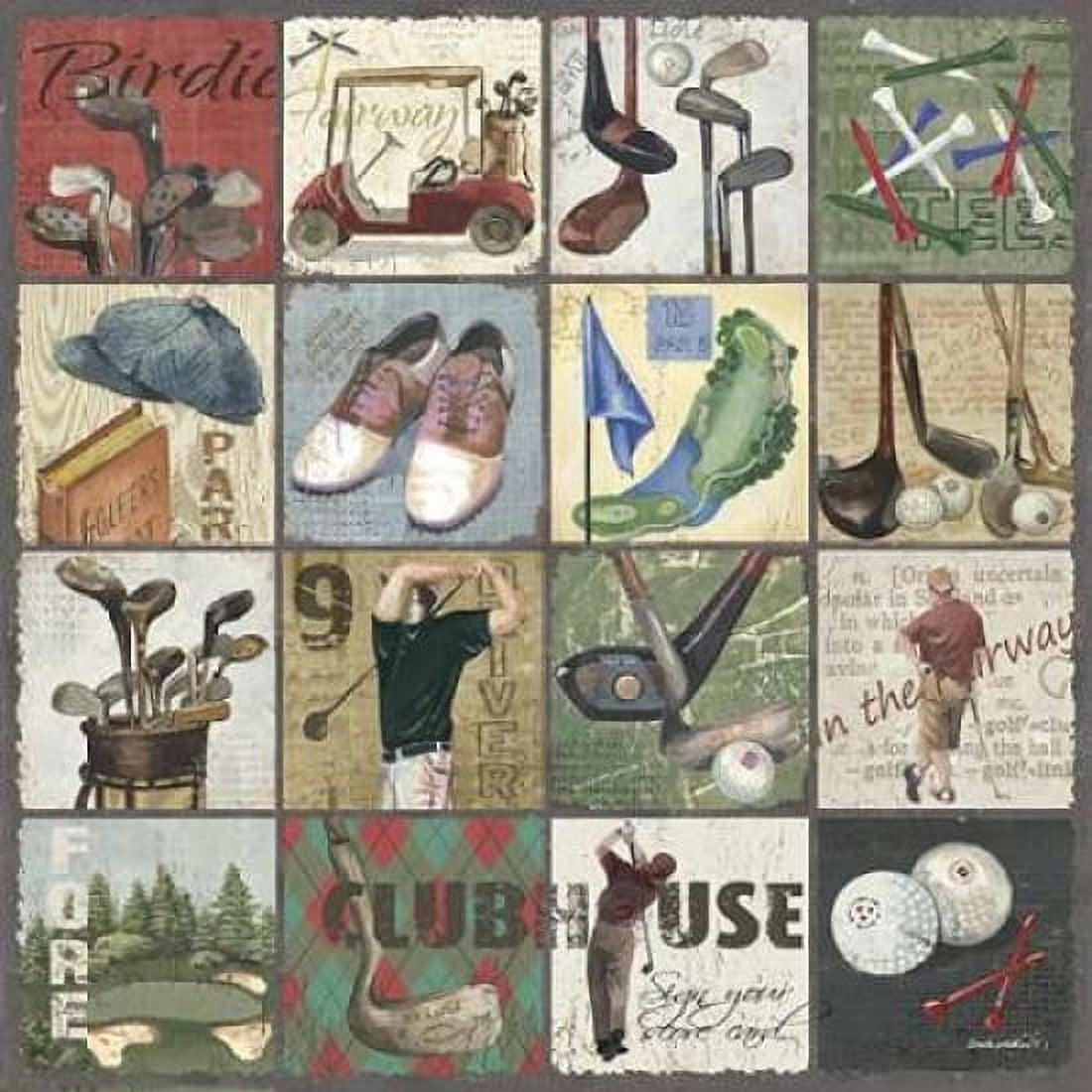 Posterazzi Golf Sampler II Canvas Art - Anita Phillips (24 x 24)