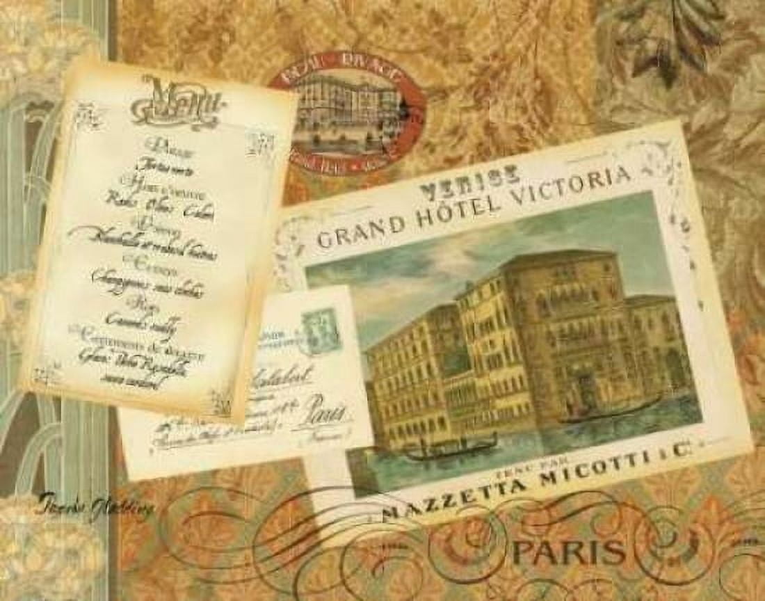 Posterazzi Grand Hotel Paris Canvas Art - Pamela Gladding (22 x 28)