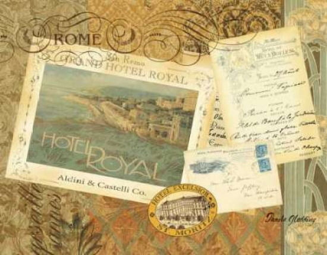 Posterazzi Grand Hotel Rome Canvas Art - Pamela Gladding (18 x 24)