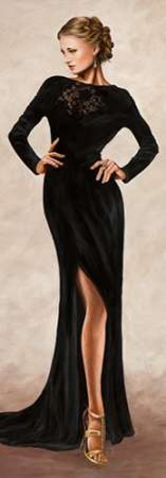 Posterazzi Grand Soiree IV Canvas Art - Sonya Duval (10 x 20)
