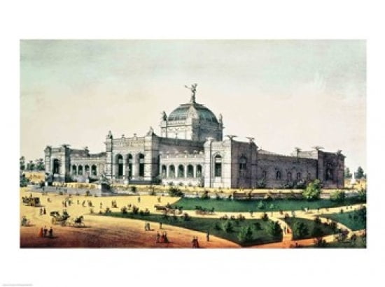 Posterazzi Grand United States Centennial Exhibition Fairmount Park Philadelphia 1876 Canvas Art - (36 x 24)