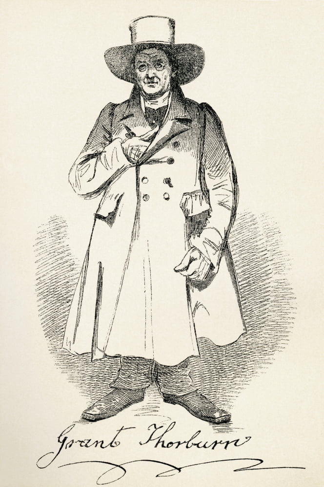 Posterazzi Grant Thorburn Pseudonym Lawrie Todd 1773 - 1863 Scottish Born American Author From The Maclise Portrait Gallery Published 1898 Canvas Art - Ken Welsh Design Pics (24 x 38)