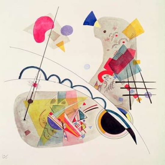 Posterazzi Grave Forme Canvas Art - Wassily Kandinsky (24 x 24)