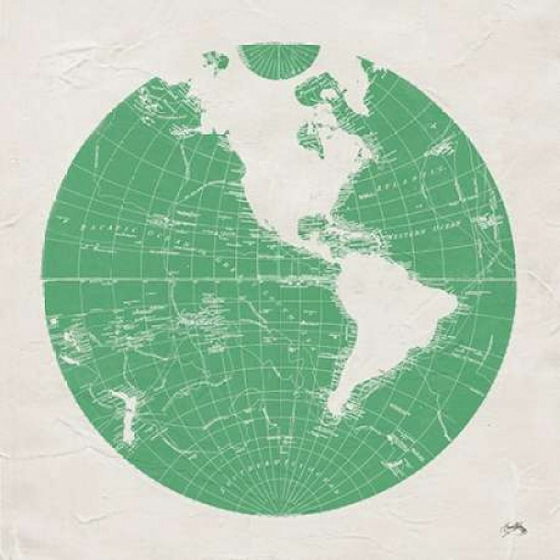 Posterazzi Green Globe I Canvas Art - Elizabeth Medley (24 x 24)