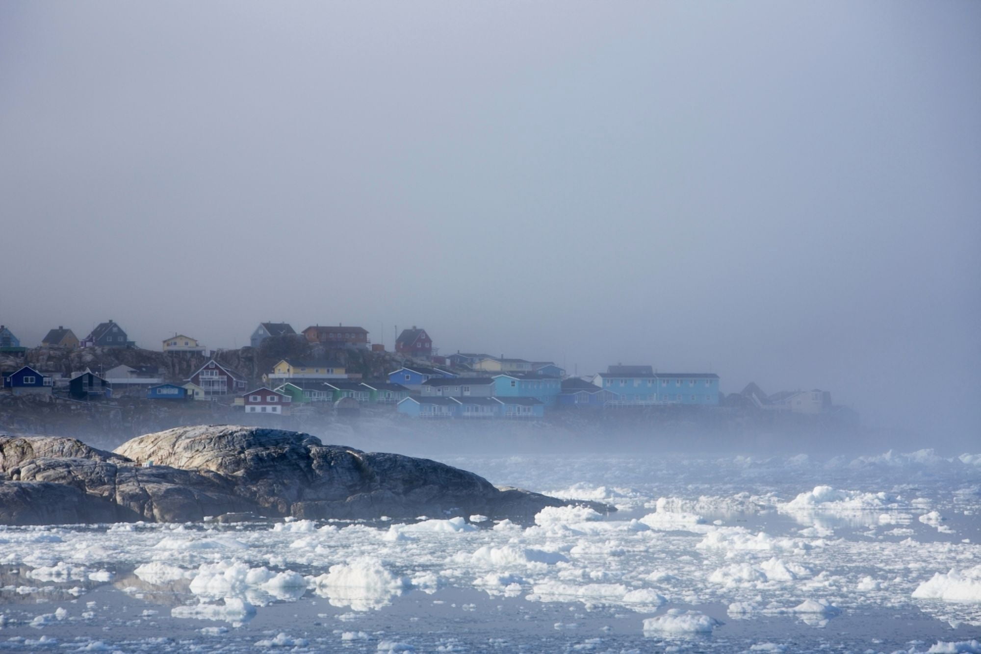 Posterazzi Greenland Icefjord Ilulissat (Jakobshavn) Unesco World Heritage Site Canvas Art - Toby Adamson  Design Pics (38 x 24)