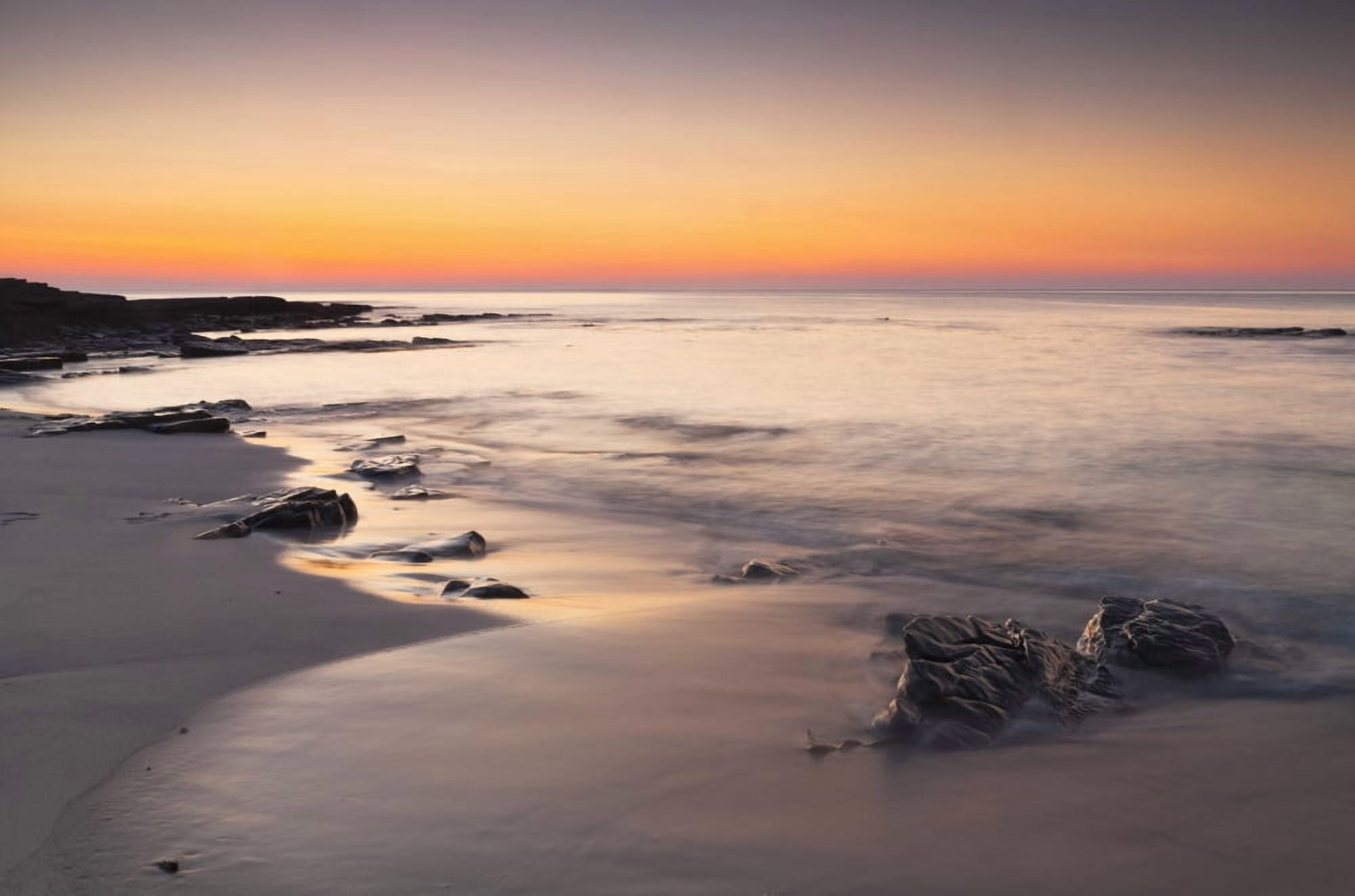 Posterazzi Grobust Beach at dusk Orkney Scotland Canvas Art - Kav Dadfar  Design Pics (38 x 24)