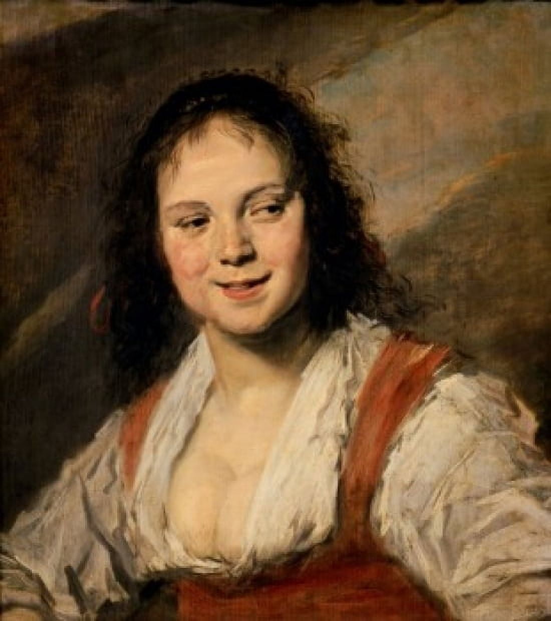 Posterazzi Gypsy Girl 162830 Frans Hals (1581-1666Dutch) Musee du Louvre Paris Canvas Art - Frans Hals (24 x 36)
