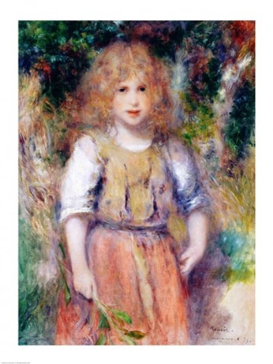 Posterazzi Gypsy Girl 1879 Canvas Art - Pierre-Auguste Renoir (24 x 36)