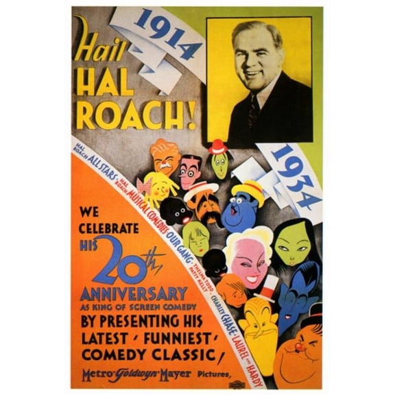 Posterazzi Hail Hal Roach Movie Poster - 27 x 40 in.