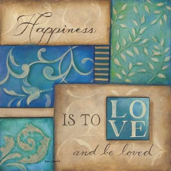Posterazzi Happiness Canvas Art - Kim Lewis (24 x 24)