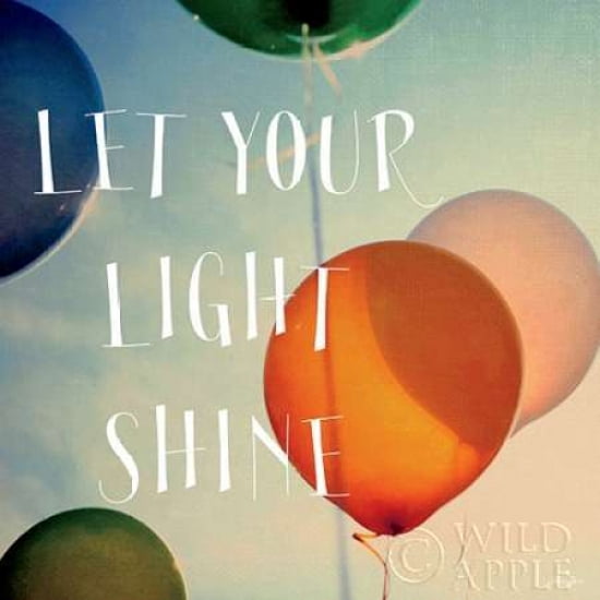Posterazzi Happiness - Let Your Light Shine Canvas Art - Alicia Bock (24 x 24)