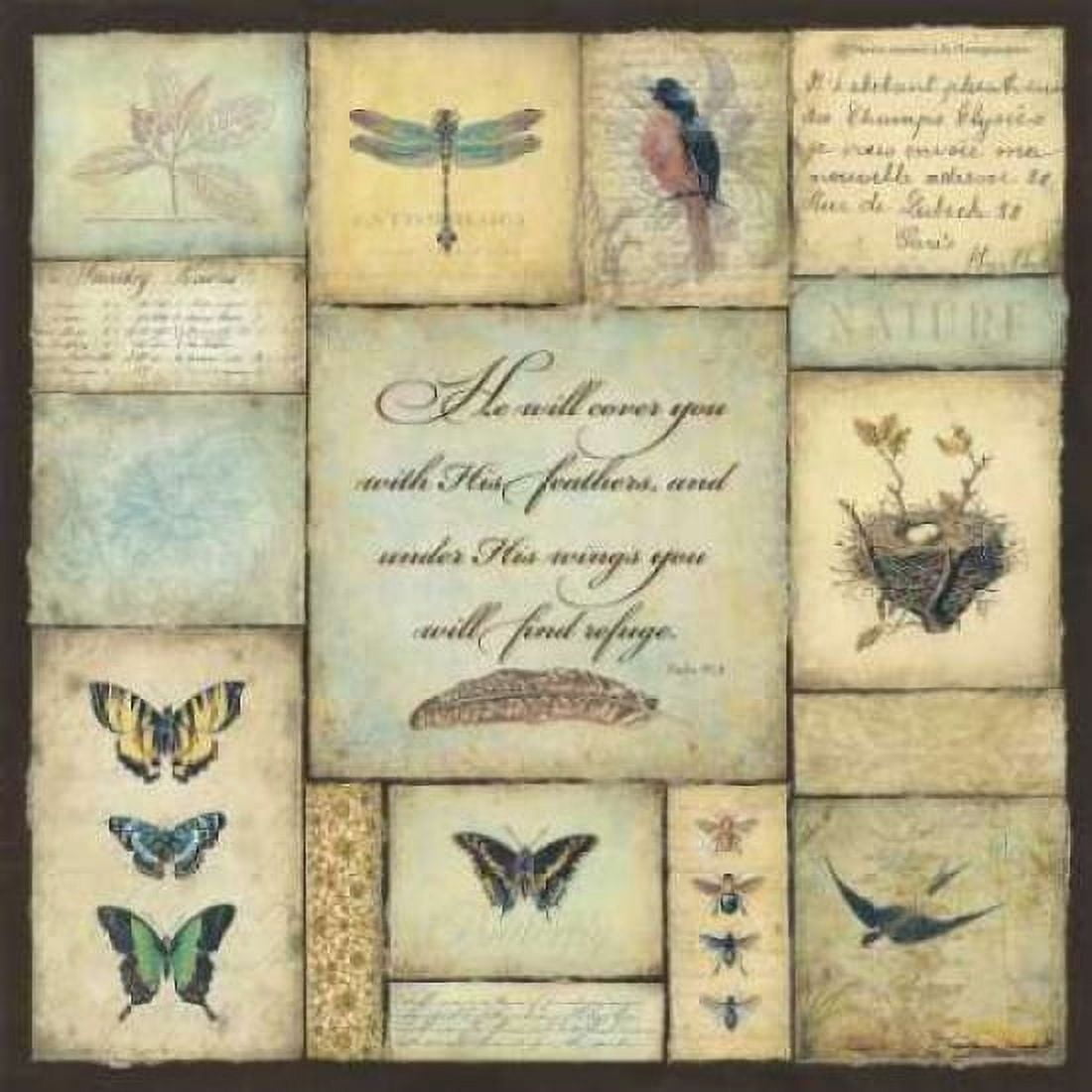 Posterazzi He Will Cover You Canvas Art - Stephanie Marrott (24 x 24)