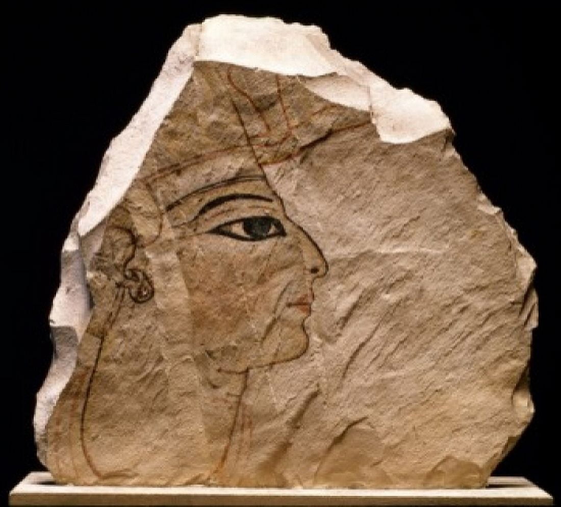 Posterazzi Head of the Pharaoh France Paris Musee du Louvre Canvas Art - (24 x 36)