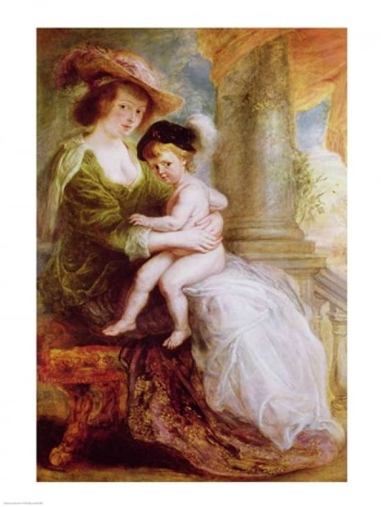 Posterazzi Helene Fourment Canvas Art - Peter Paul Rubens (24 x 36)